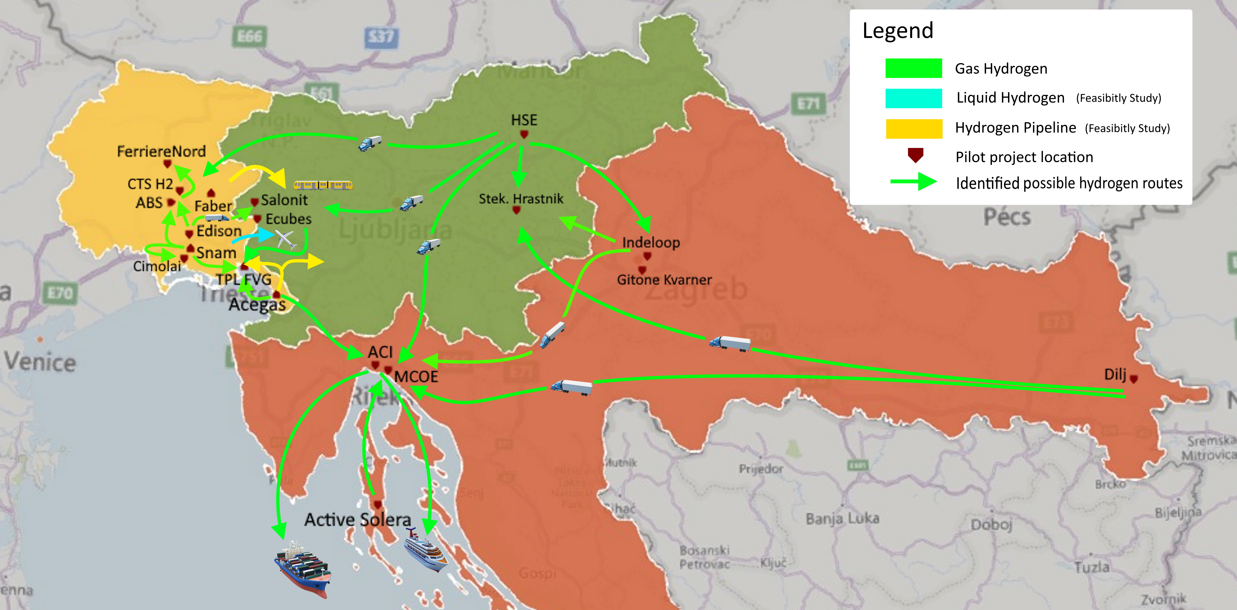 Projekt Severnojadranske vodikove doline, v katerem je vodilni partner HSE, prejel 25 milijonov nepovratnih sredstev